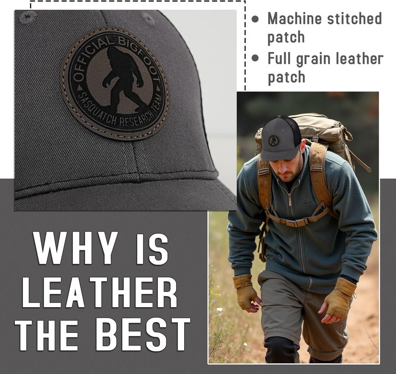 Kitcmat Store Mesh Bigfoot Hat for Men - Snapback Sasquatch Cap Adjustable Hunting & Hiking Hat Breathable Outdoor Gear - Image 4